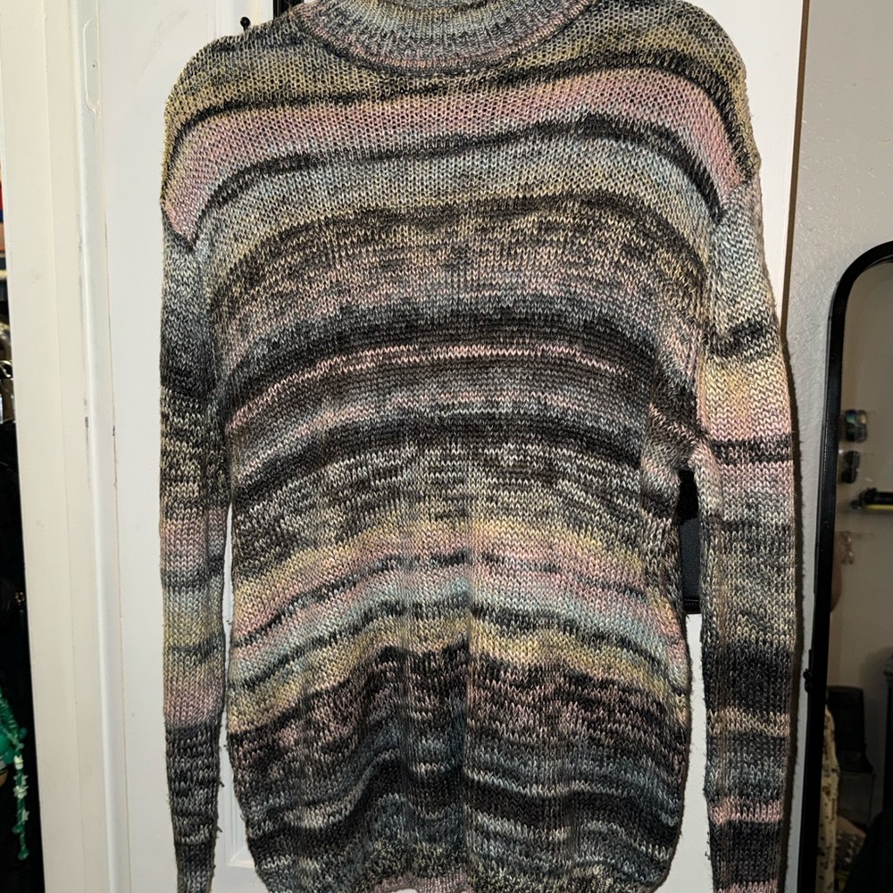 ASOS Men Striped Multicolor Knit Sweater